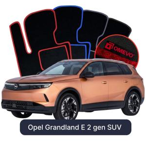 Velurové autokoberce OMEVO pro Opel Grandland E 2 gen SUV (2024-2025)