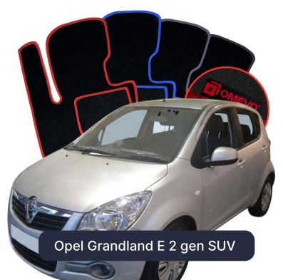 Velurové autokoberce OMEVO pro Opel Agila 2 gen Hatchback 5 dveří (2008-2014)
