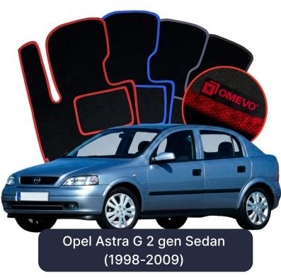Velurové autokoberce OMEVO pro Opel Astra G 2 gen Sedan (1998-2009)