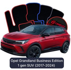 Velurové autokoberce OMEVO pro Opel Grandland Business Edition 1 gen SUV (2017-2024)