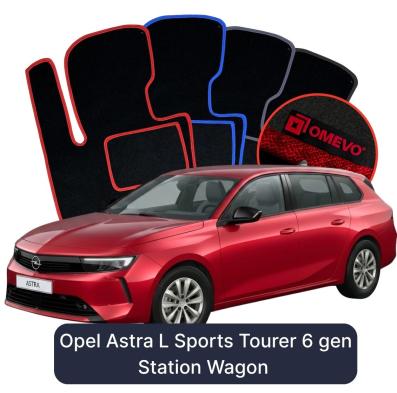 Velurové autokoberce OMEVO pro Opel Astra L 6 gen Kombi (2022-2024)