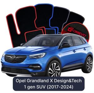 Velurové autokoberce OMEVO pro Opel Grandland X Design&Tech 1 gen SUV (2017-2024)
