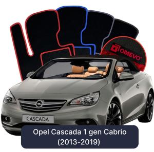 Velurové autokoberce OMEVO pro Opel Cascada 1 gen Cabrio (2013-2019)
