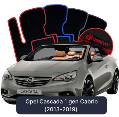 Velurové autokoberce OMEVO pro Opel Cascada 1 gen Cabrio (2013-2019)