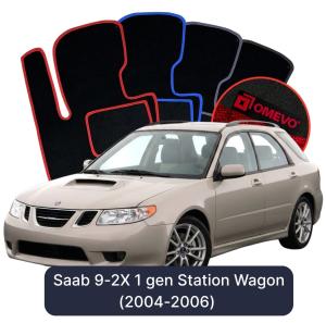 Velurové autokoberce OMEVO pro Saab 45116 1 gen SUV (2005-2008)