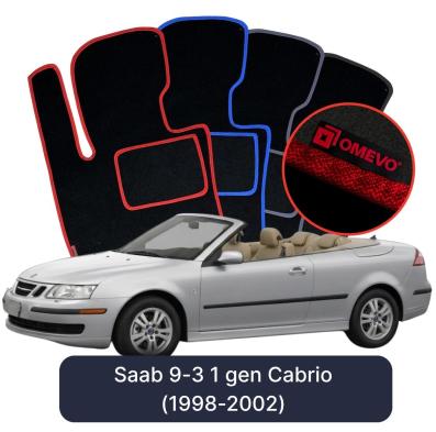Velurové autokoberce OMEVO pro Saab 44994 1 gen Cabrio (1998-2002)
