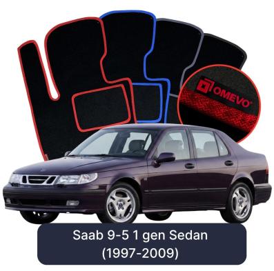 Velurové autokoberce OMEVO pro Saab 45055 1 gen Sedan (1997-2009)