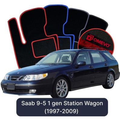 Velurové autokoberce OMEVO pro Saab 45055 1 gen Kombi (1997-2009)