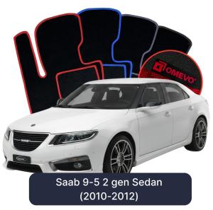 Velurové autokoberce OMEVO pro Saab 45055 2 gen Sedan (2010-2012)