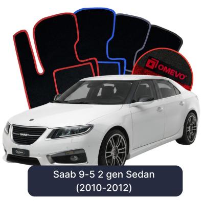 Velurové autokoberce OMEVO pro Saab 45055 2 gen Sedan (2010-2012)