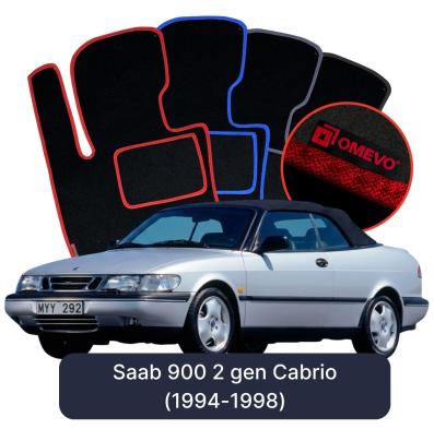 Velurové autokoberce OMEVO pro Saab 900 2 gen Cabrio (1994-1998)