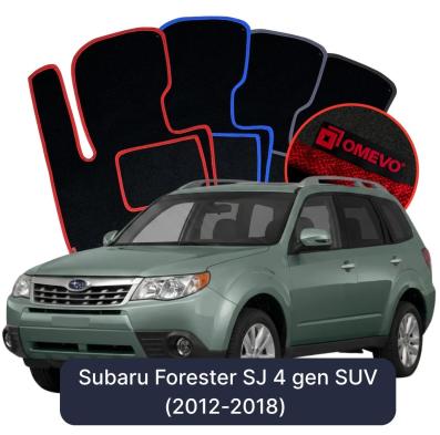 Velurové autokoberce OMEVO pro Subaru Forester SJ 4 gen SUV (2012-2018)