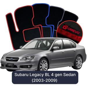 Velurové autokoberce OMEVO pro Subaru Legacy BL 4 gen Sedan (2003-2009)