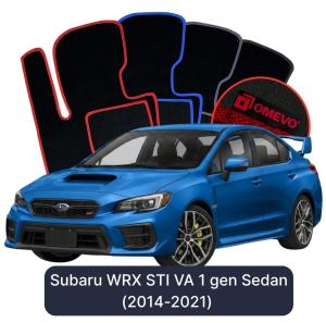 Velurové autokoberce OMEVO pro Subaru WRX STI VA 1 gen Sedan (2014-2021)