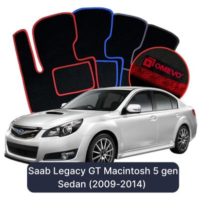 Velurové autokoberce OMEVO pro Subaru Legacy GT Macintosh 5 gen Sedan (2009-2014)
