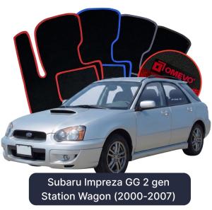 Velurové autokoberce OMEVO pro Subaru Impreza 2 gen Kombi (2000-2007)