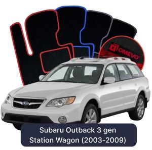 Velurové autokoberce OMEVO pro Subaru Outback 3 gen Kombi (2003-2009)