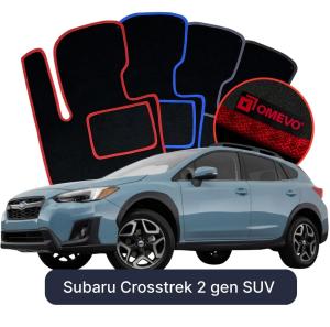 Velurové autokoberce OMEVO pro Subaru Crosstrek  2 gen SUV (2018-2025)
