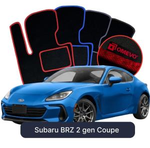 Velurové autokoberce OMEVO pro Subaru BRZ 2 gen Kupé (2021-2025)
