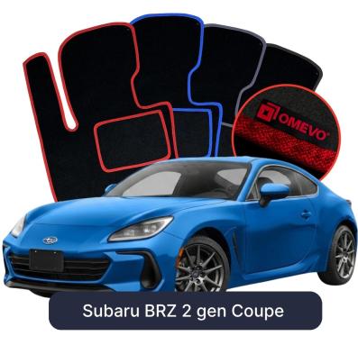 Velurové autokoberce OMEVO pro Subaru BRZ 2 gen Kupé (2021-2025)
