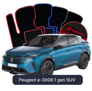 Velurové autokoberce OMEVO pro Peugeot e-3008 1 gen SUV (2023-2025)