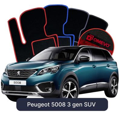 Velurové autokoberce OMEVO pro Peugeot 5008 3 gen SUV (2024-2025)