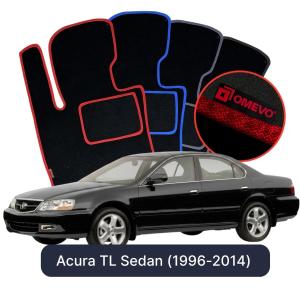 Velurové autokoberce OMEVO pro Acura TL Sedan (1996-2014)