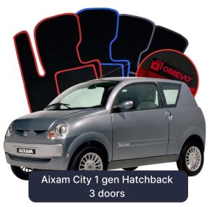 Velurové autokoberce OMEVO pro Aixam City 1 gen Hatchback 3 dveře (2007-2025)