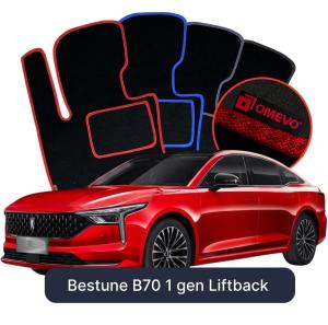 Velurové autokoberce OMEVO pro Bestune B70 1 gen Liftback (2020-2025)