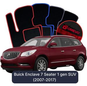Velurové autokoberce OMEVO pro Buick Enclave 7-místný 1 gen SUV (2007-2017)
