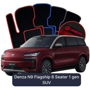 Velurové autokoberce OMEVO pro Denza N9 Flagship 6 místný 1 gen SUV (2025-2026)