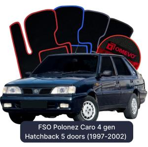 Velurové autokoberce OMEVO pro FSO Polonez Caro 4 gen Hatchback 5 dveří (1997-2002)