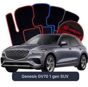 Velurové autokoberce OMEVO pro Genesis GV70 1 gen SUV (2020-2026)