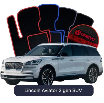 Velurové autokoberce OMEVO pro Lincoln Aviator 2 gen SUV (2019–2025)