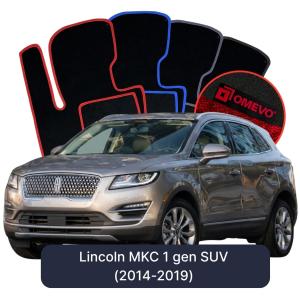 Velurové autokoberce OMEVO pro Lincoln MKC 1 gen SUV (2014-2019)