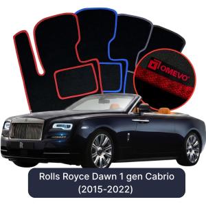 Velurové autokoberce OMEVO pro Rolls Royce Dawn 1 gen Cabrio (2015-2022)