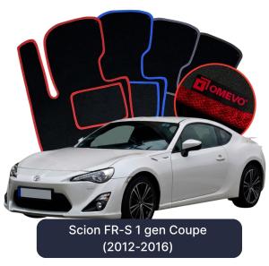 Velurové autokoberce OMEVO pro Scion FR-S 1 gen Kupé (2012-2016)