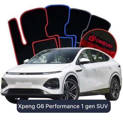 Velurové autokoberce OMEVO pro Xpeng G6 Performance 1 gen SUV (2023-2025)