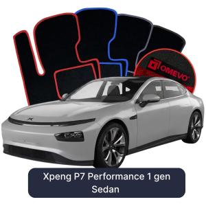 Velurové autokoberce OMEVO pro Xpeng P7 Performance 1 gen Sedan (2020-2025)