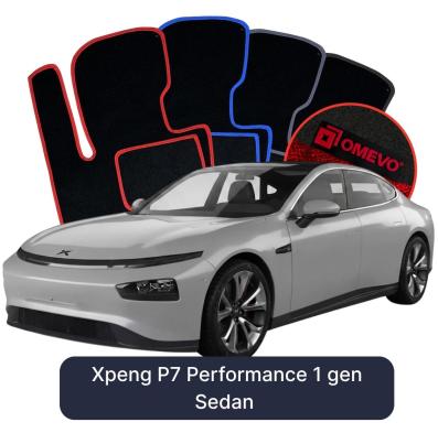 Velurové autokoberce OMEVO pro Xpeng P7 Performance 1 gen Sedan (2020-2025)