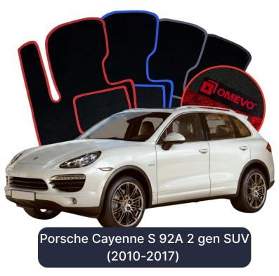 Velurové autokoberce OMEVO pro Porsche Cayenne S 92A 2 gen SUV (2010-2017)