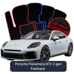 Velurové autokoberce OMEVO pro Porsche Panamera 972 3 gen Fastback (2023-2025)