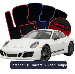 Velurové autokoberce OMEVO pro Porsche 911 Carrera S 8 gen Kupé (2019-2025)