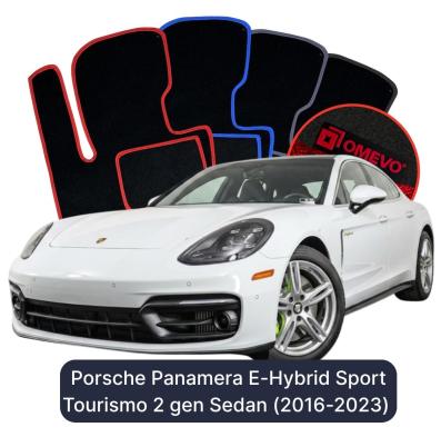 Velurové autokoberce OMEVO pro Porsche Panamera E-Hybryd Sport Tourismo 2 gen Sedan (2016-2023)