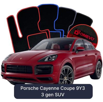 Velurové autokoberce OMEVO pro Porsche Cayenne Coupe 9Y3 3 gen SUV (2018-2025)