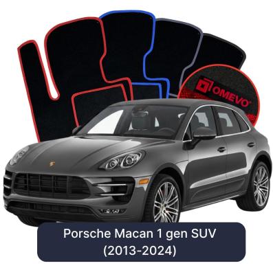 Velurové autokoberce OMEVO pro Porsche Macan 1 gen SUV (2013-2024)
