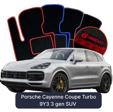 Velurové autokoberce OMEVO pro Porsche Cayenne Coupe Turbo 9Y3 3 gen SUV (2018–2025)