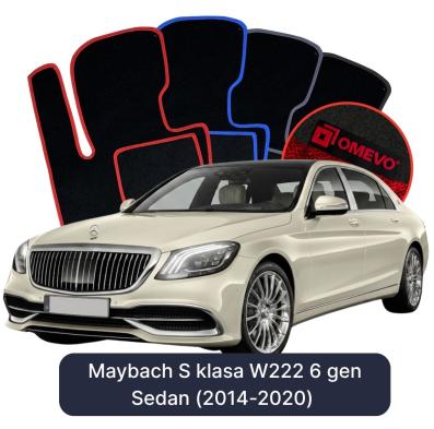 Velurové autokoberce OMEVO pro Maybach S Třída W222 6 gen Sedan (2014-2020)