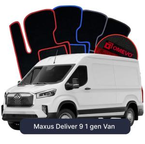 Velurové autokoberce OMEVO pro Maxus Deliver 9 Van (2019-2026)