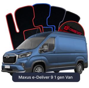 Velurové autokoberce OMEVO pro Maxus e-Deliver 9 1 gen Van (2023-2026)